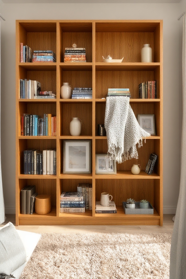 stylish open shelving decor