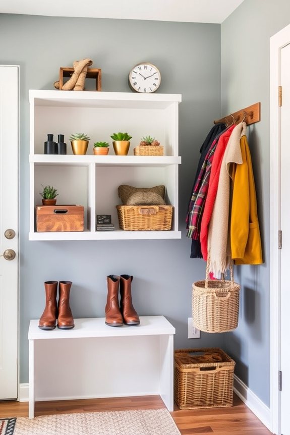 stylish open shelving solution