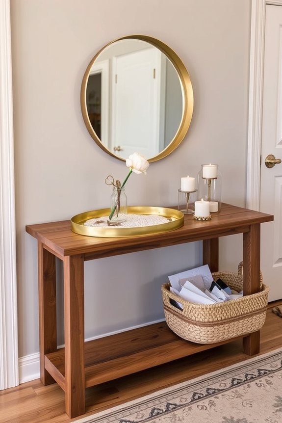 stylish organizational entryway trays