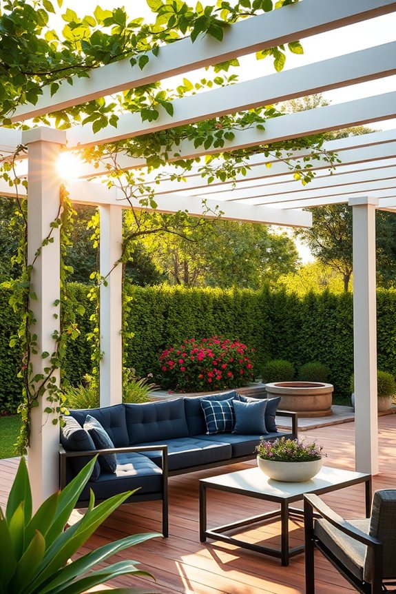 stylish outdoor glass pergolas