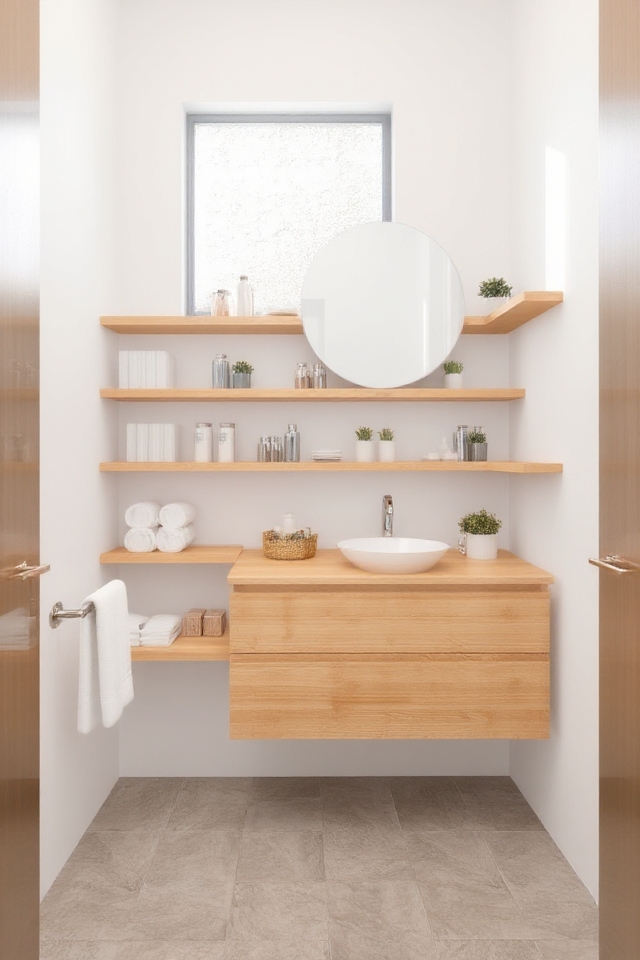 stylish space maximizing shelves