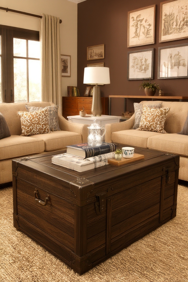 stylish storage vintage trunk