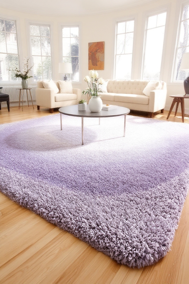 subtle color gradation rugs