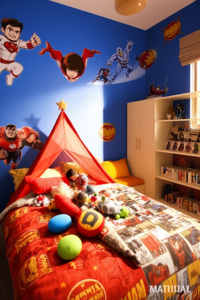 superhero themed bedroom decor