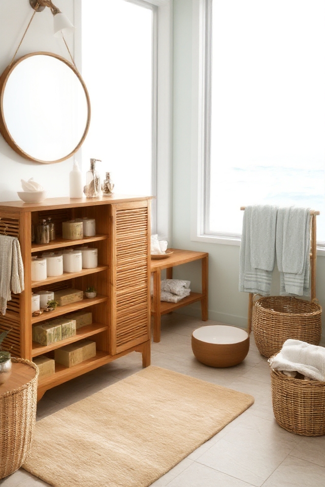 sustainable beach bathroom essentials
