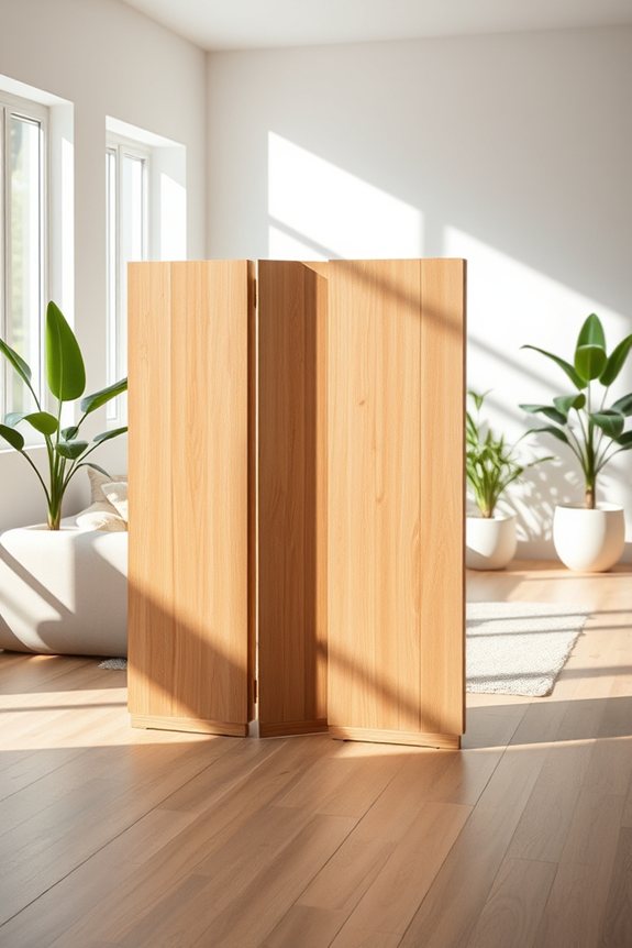 sustainable minimalist wooden dividers