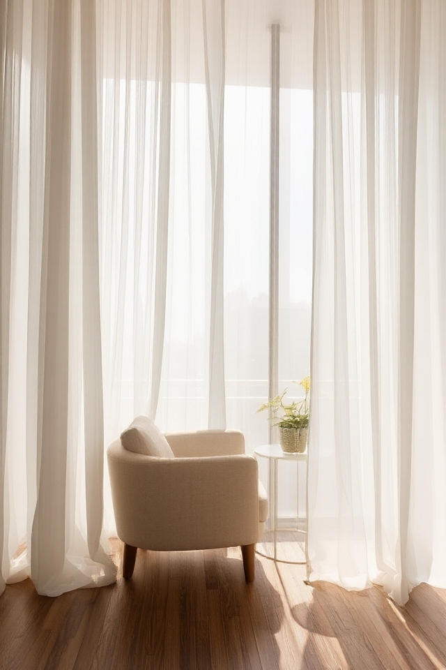tall light sheer curtains