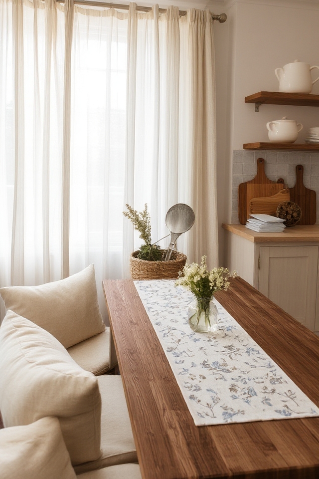 textured fabrics enhance kitchen aesthetics
