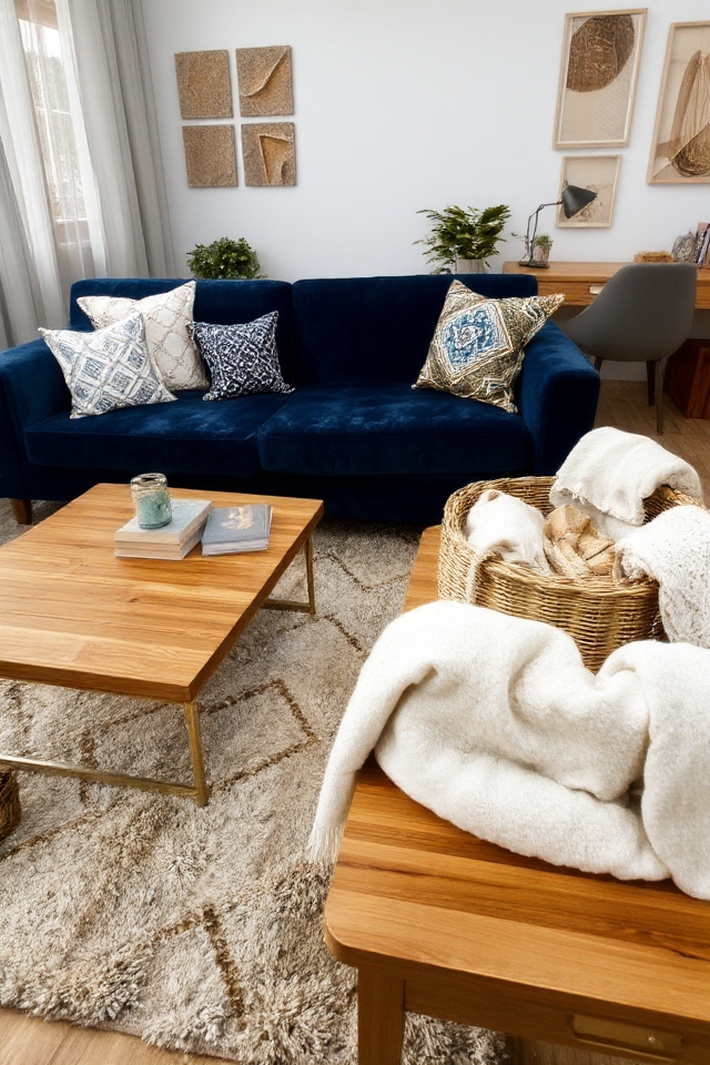 textured fabrics enhance workspace