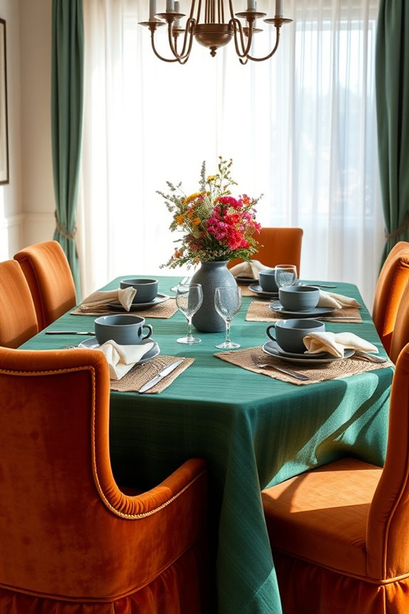 textured fabrics for dining