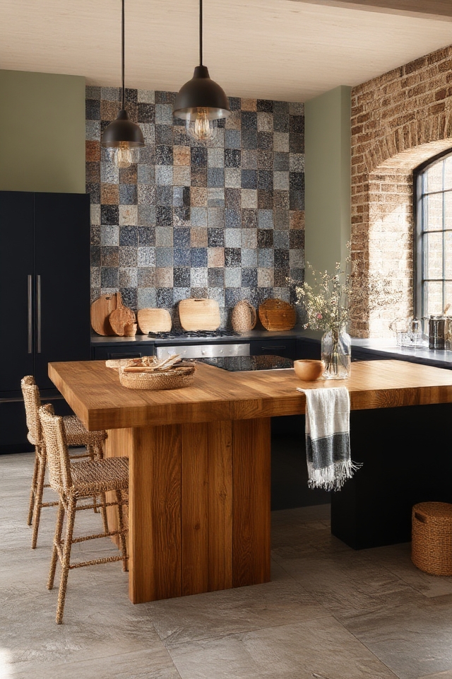 textured kitchen design elements