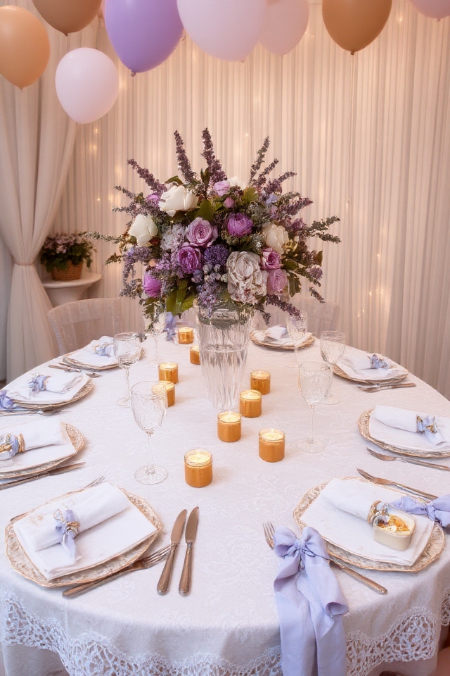 themed birthday table settings