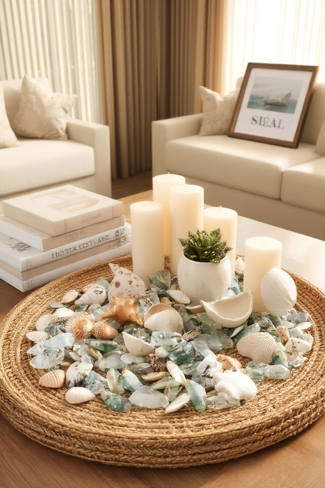 themed coffee table display