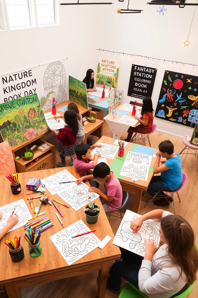 themed coloring creative experience