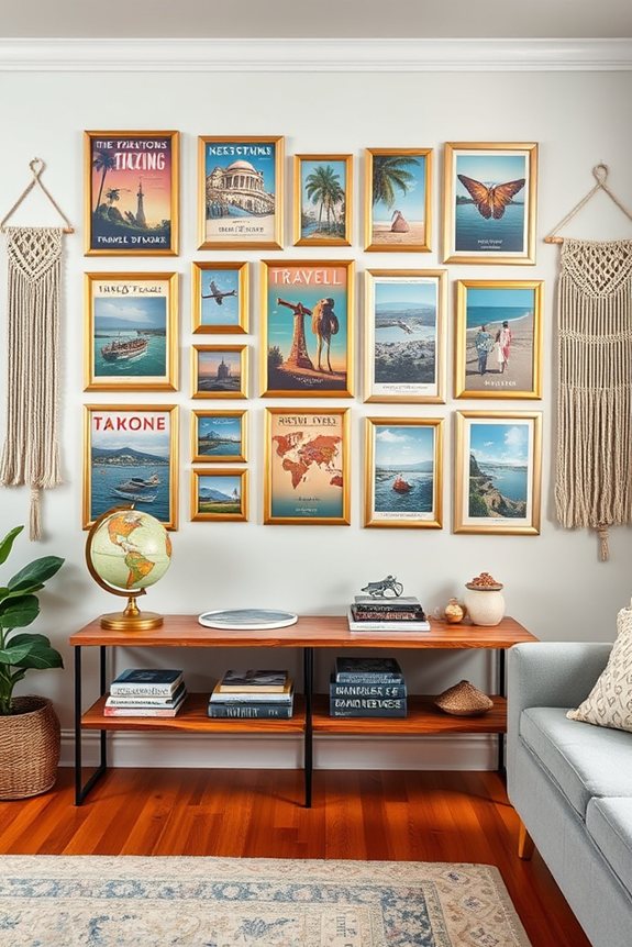 themed gallery wall creation
