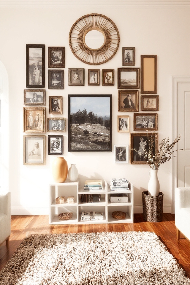 thoughtful gallery wall creation