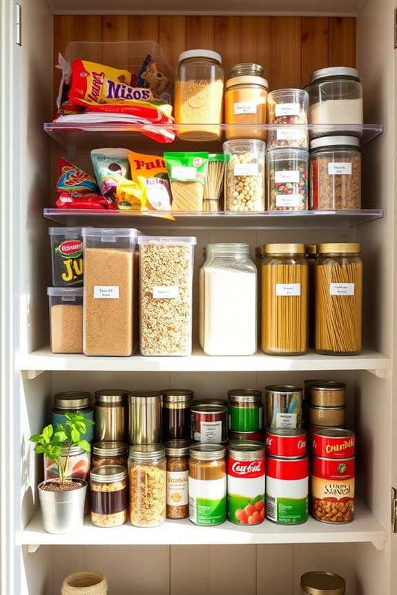 tiered stacking bins organization