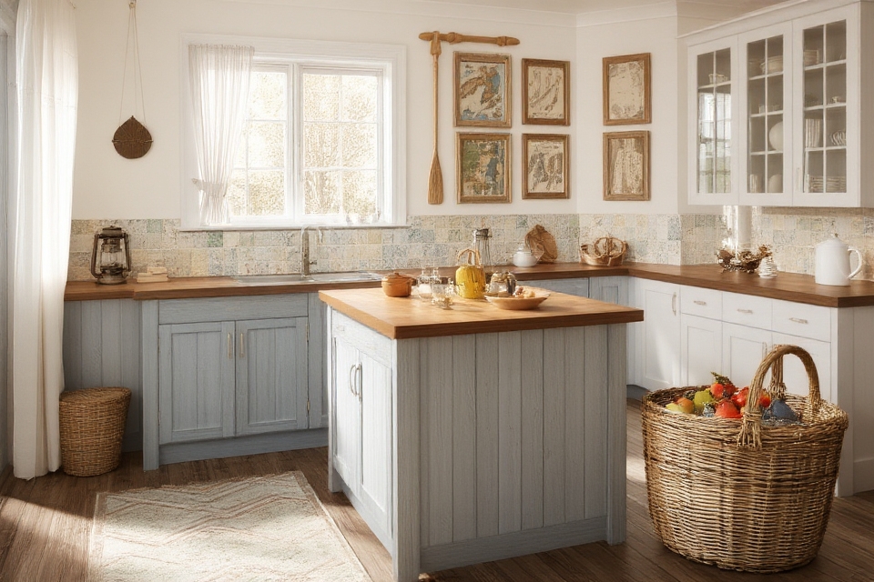 timeless coastal vintage accents
