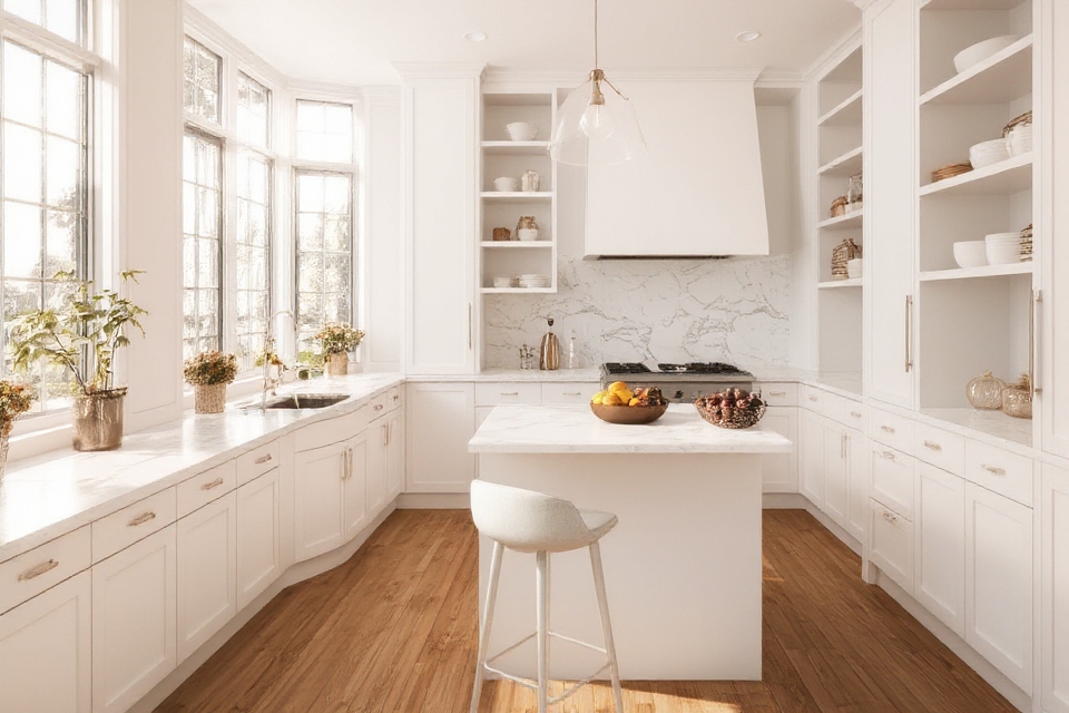 timeless crisp white kitchens