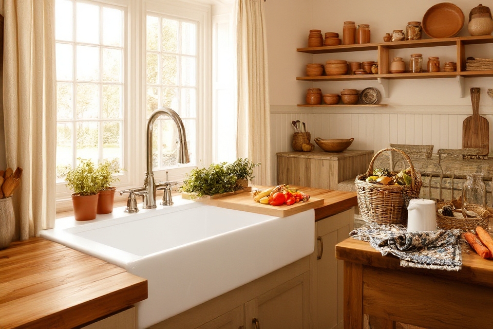 timeless farmhouse sink appeal