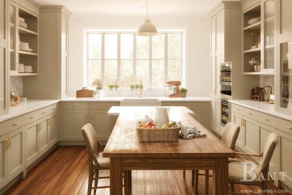 timeless modern farmhouse cabinetry