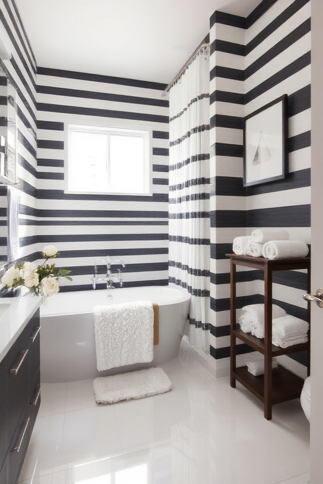 timeless nautical bathroom decor