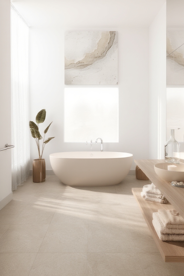 timeless tranquil bathroom design