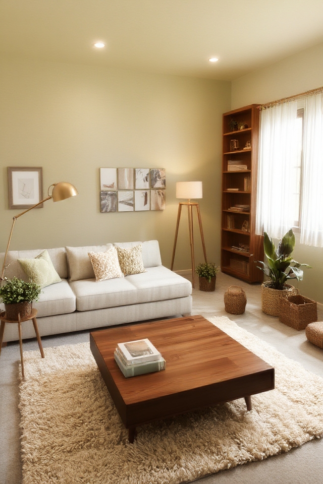tranquil inviting basement color