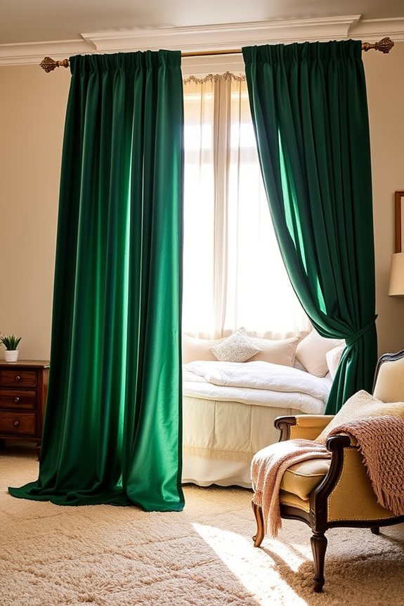transform bedroom with curtains