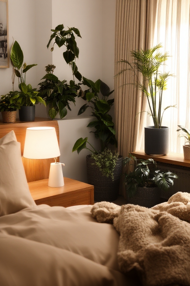 transform bedroom with plants