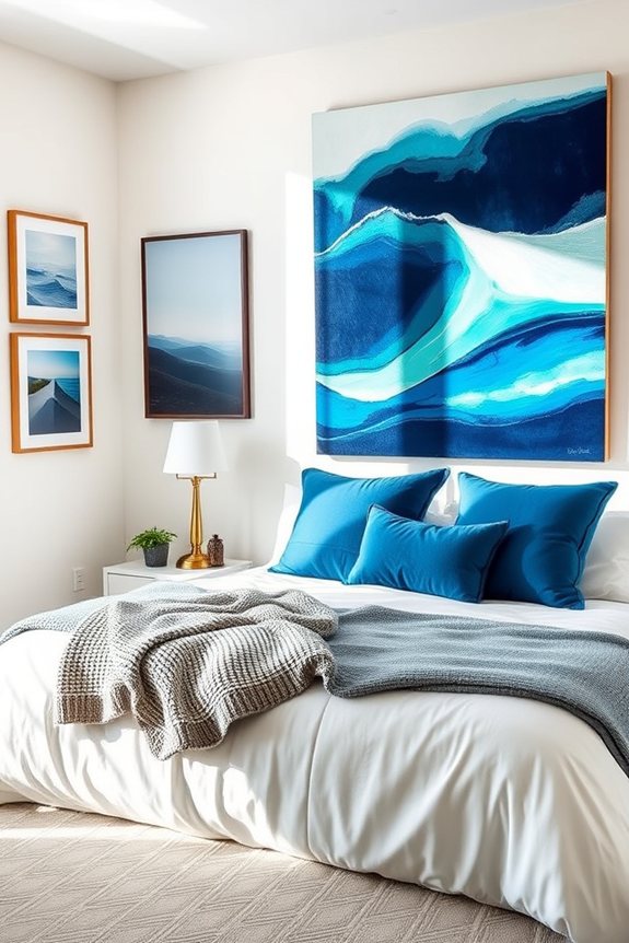 transformative blue wall art