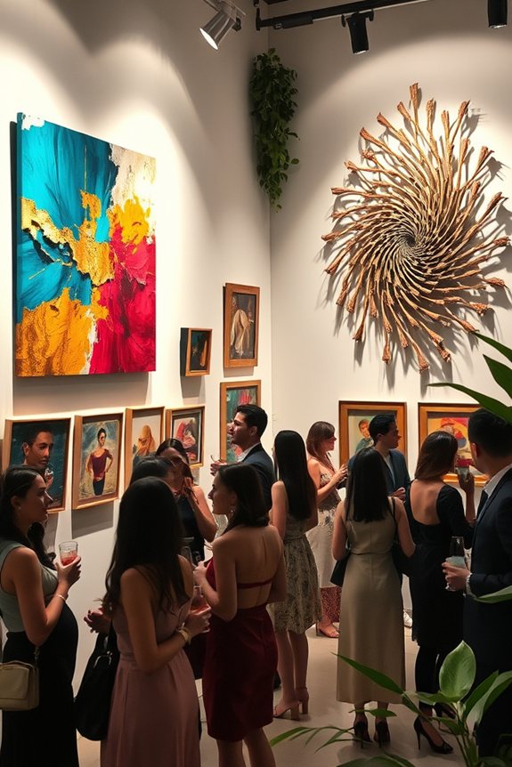 transformative event art displays