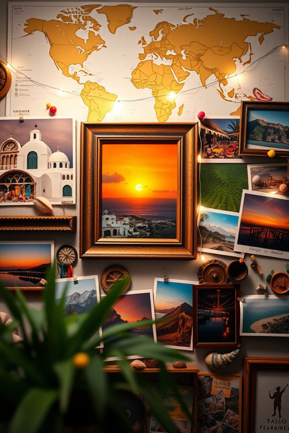 travel memories gallery display