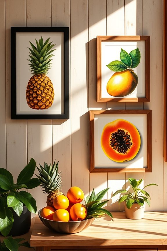 tropical fruit kitchen decor