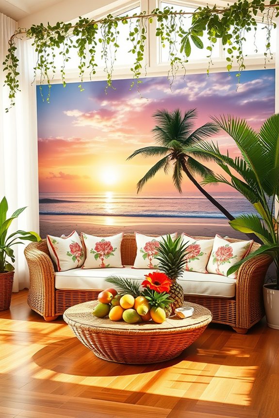 tropical relaxing focal point