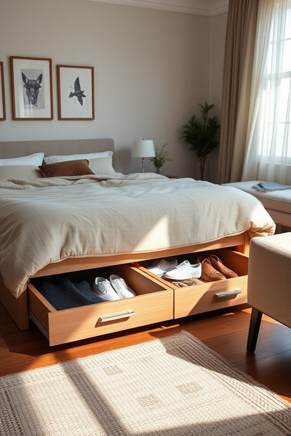 under bed storage organization tips