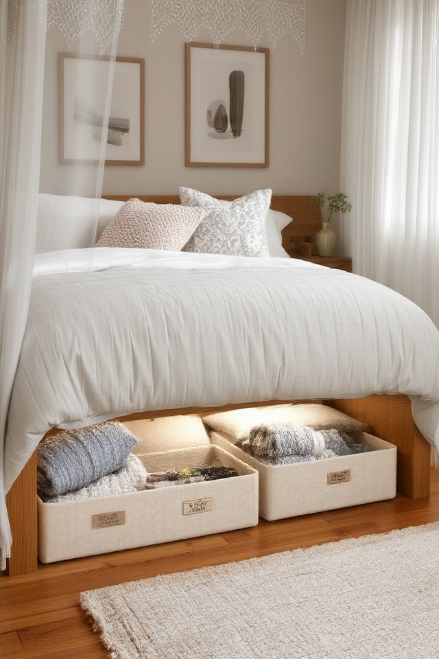 under bed storage solutions organized