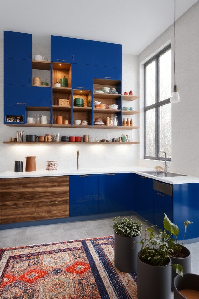 unique bold kitchen cabinetry