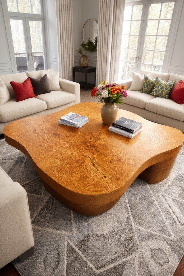 unique oak coffee tables