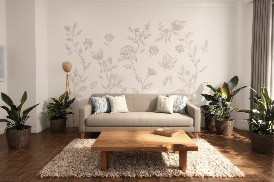 unique pattern wall stenciling