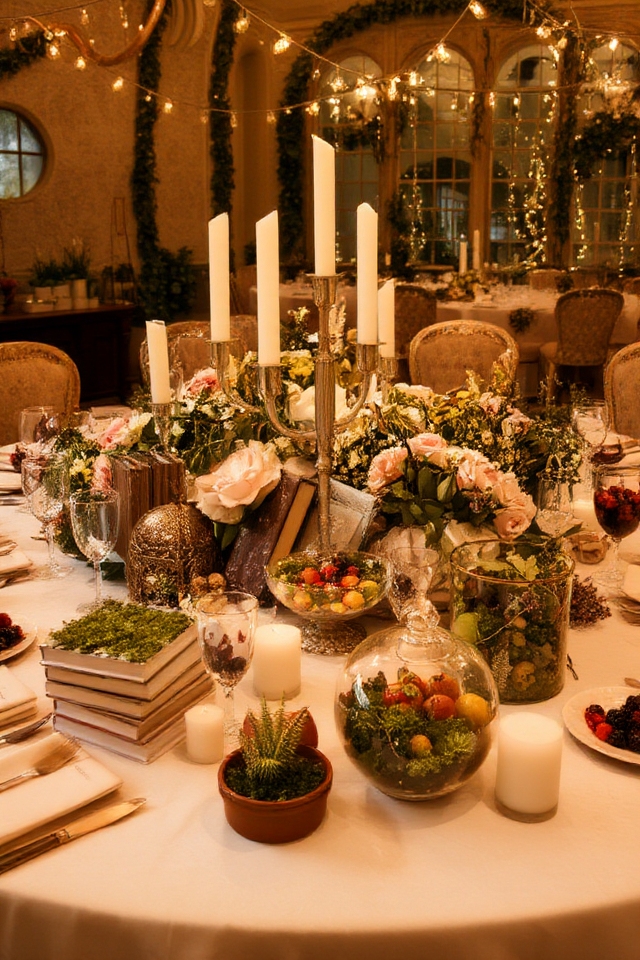 unique personal eclectic centerpieces