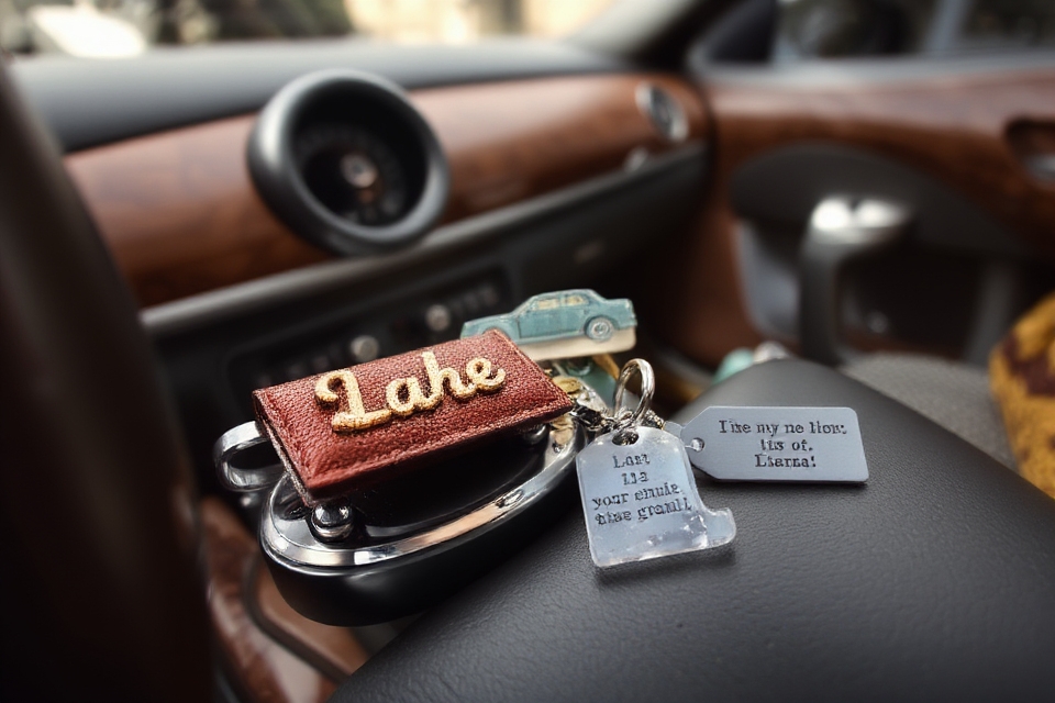 unique personalized car keychains