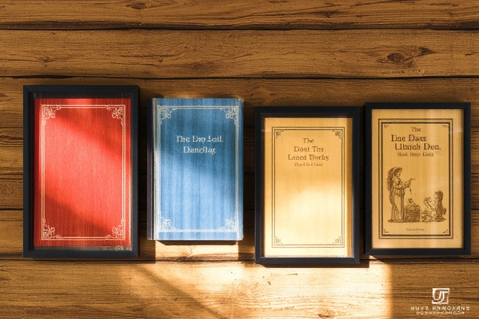upcycled book cover art