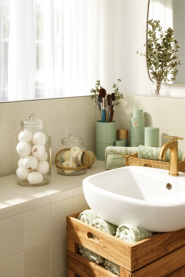 upcycled storage container decor