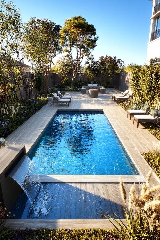 versatile small backyard oasis