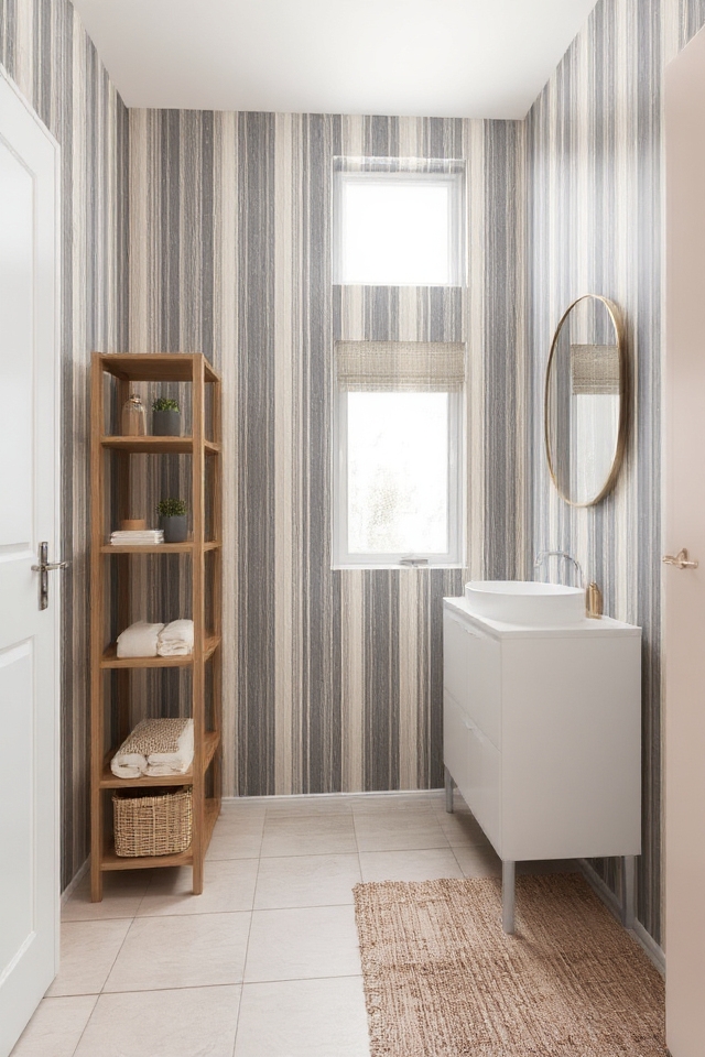 vertical stripes create illusion