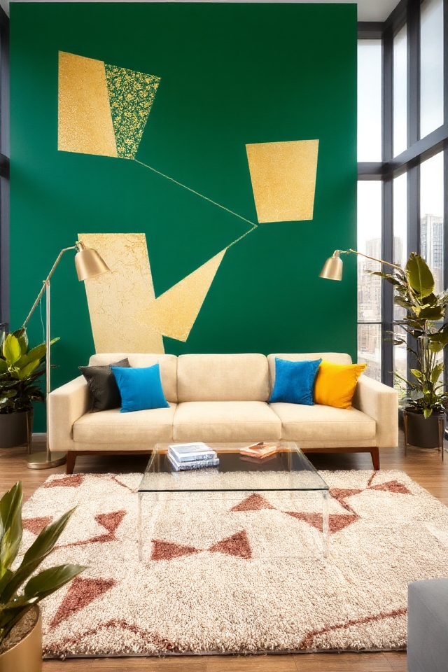 vibrant accent wall ideas