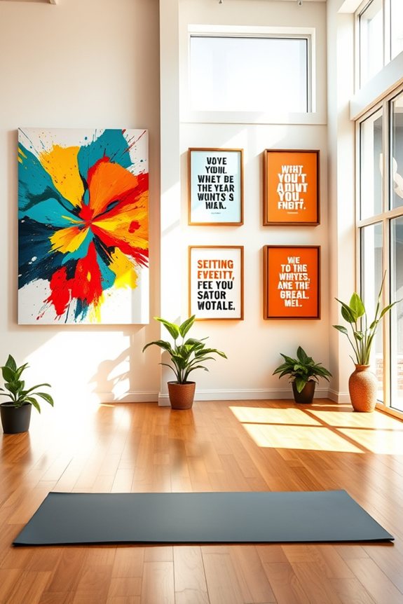 vibrant art motivates workouts