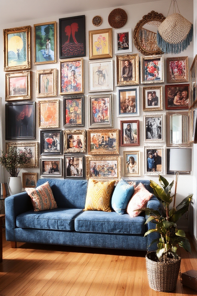 vibrant balanced gallery display