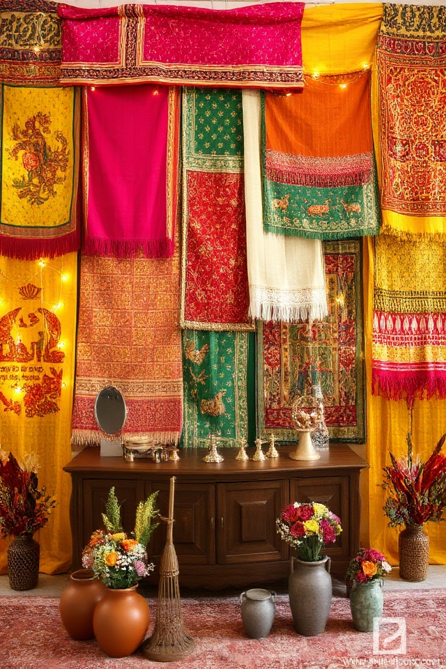 vibrant cultural wall decor